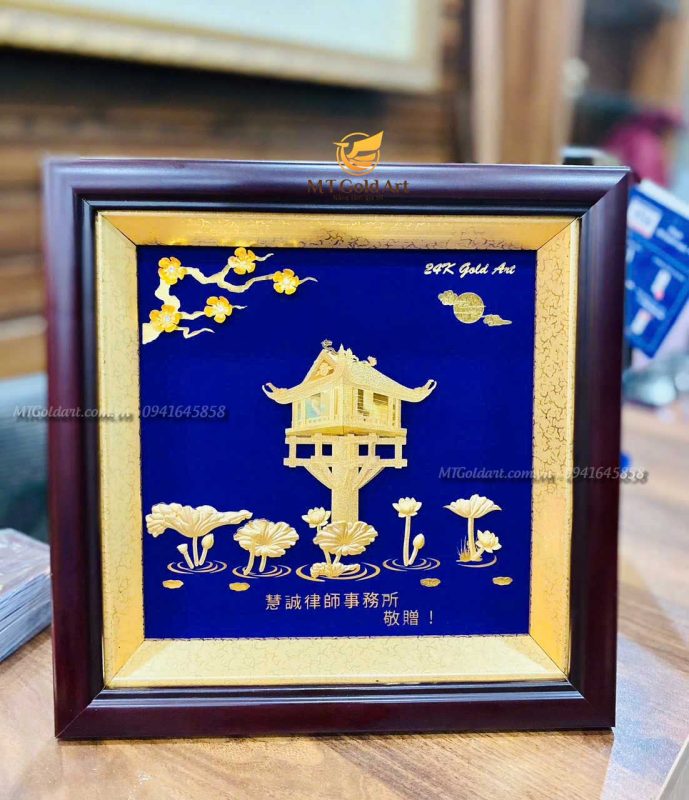 Quà tặng đối tác trung quốc- tranh chùa một cột