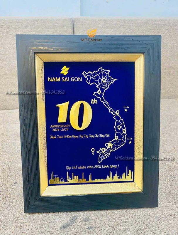 Quà Tặng Kỷ Niệm 10 Năm Thành Lập Công Ty Nam Sài Gòn- Tranh Thiết Kế Theo Yêu Cầu quà tặng kỷ niệm 10 năm thành lập công ty nam sài gòn- tranh thiết kế theo yêu cầu
