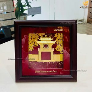 Quà tặng đối tác nước ngoài-tranh văn miếu quốc tử giám