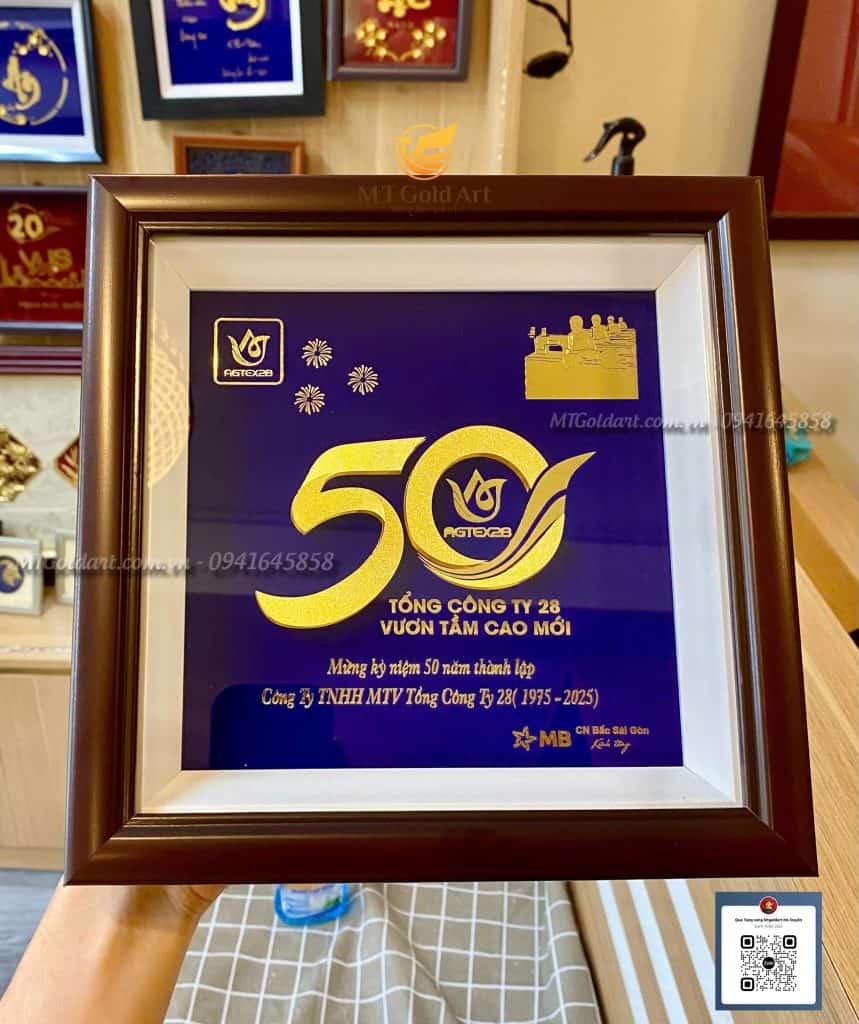 Tranh 50 Năm Thiết Kế Theo Yêu Cầu- Quà Tặng Kỷ Niệm 50 Năm Thành Lập Công Ty TNHH MTV Tổng Công Ty 28 quà tặng kỷ niệm 50 năm thành lập công ty TNHH MTV tổng công ty 28- tranh thiết kế theo yêu cầu