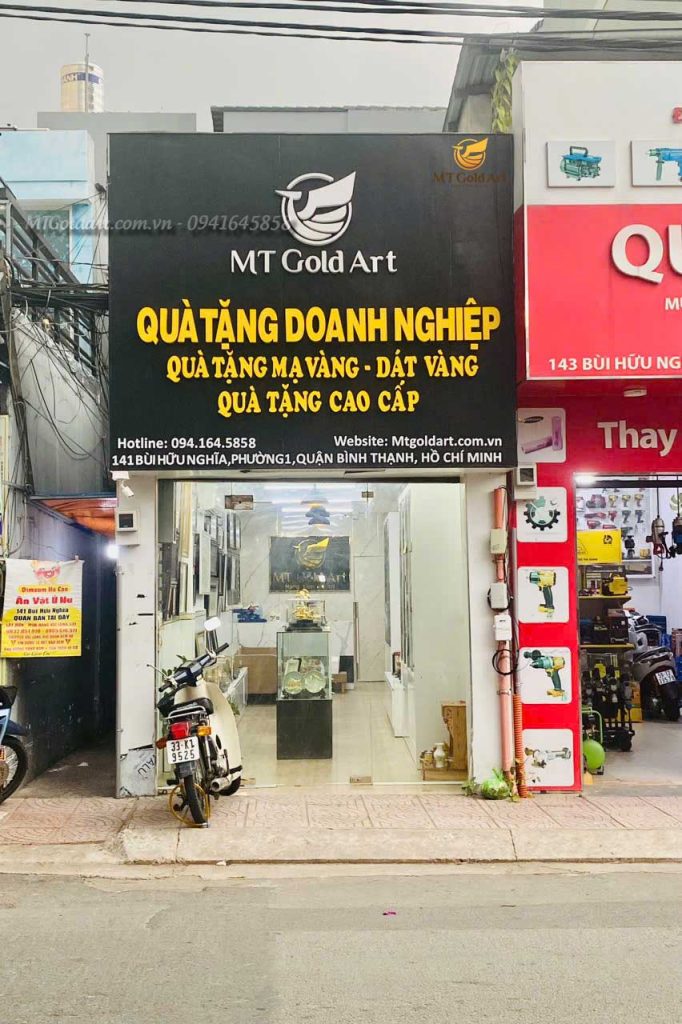 Quà Tặng Vàng MT Gold Art — Hệ Thống 5 Cơ Sở, Phục Vụ Toàn Quốc 24/7 Cửa hàng quà tặng vàng MT Gold Art cơ sở 141 Bùi Hữu Nghĩa, Phường Gia Định,TP. HCM