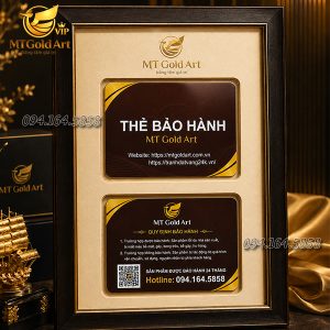 Thẻ bảo hành quà tặng vàng MT Gold Art