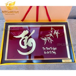 Tranh chữ tín- quà tặng khách hàng VIP Thủ Thiêm Group