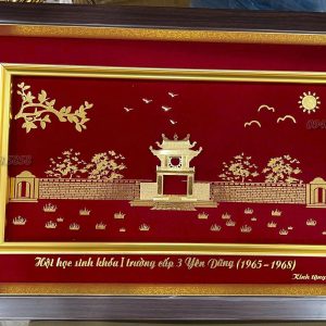 qua tang tuu truong hoi hoc sinh khoa 1 truong cap 3 yen nghia tranh van mieu quoc tu giam